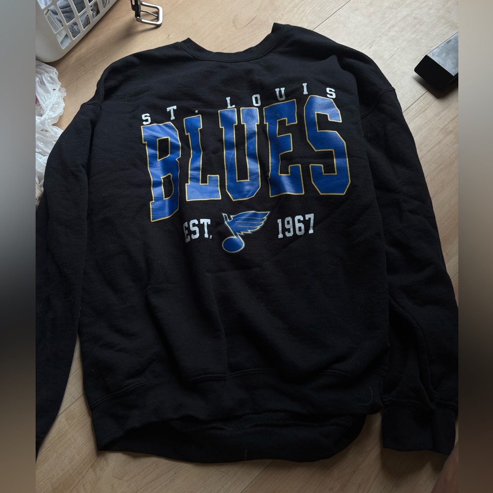 Worn once- brand new blues sweatshirt